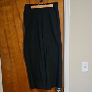 Old Navy High-Rise Wide Leg Pants - Grey And Black Plaid